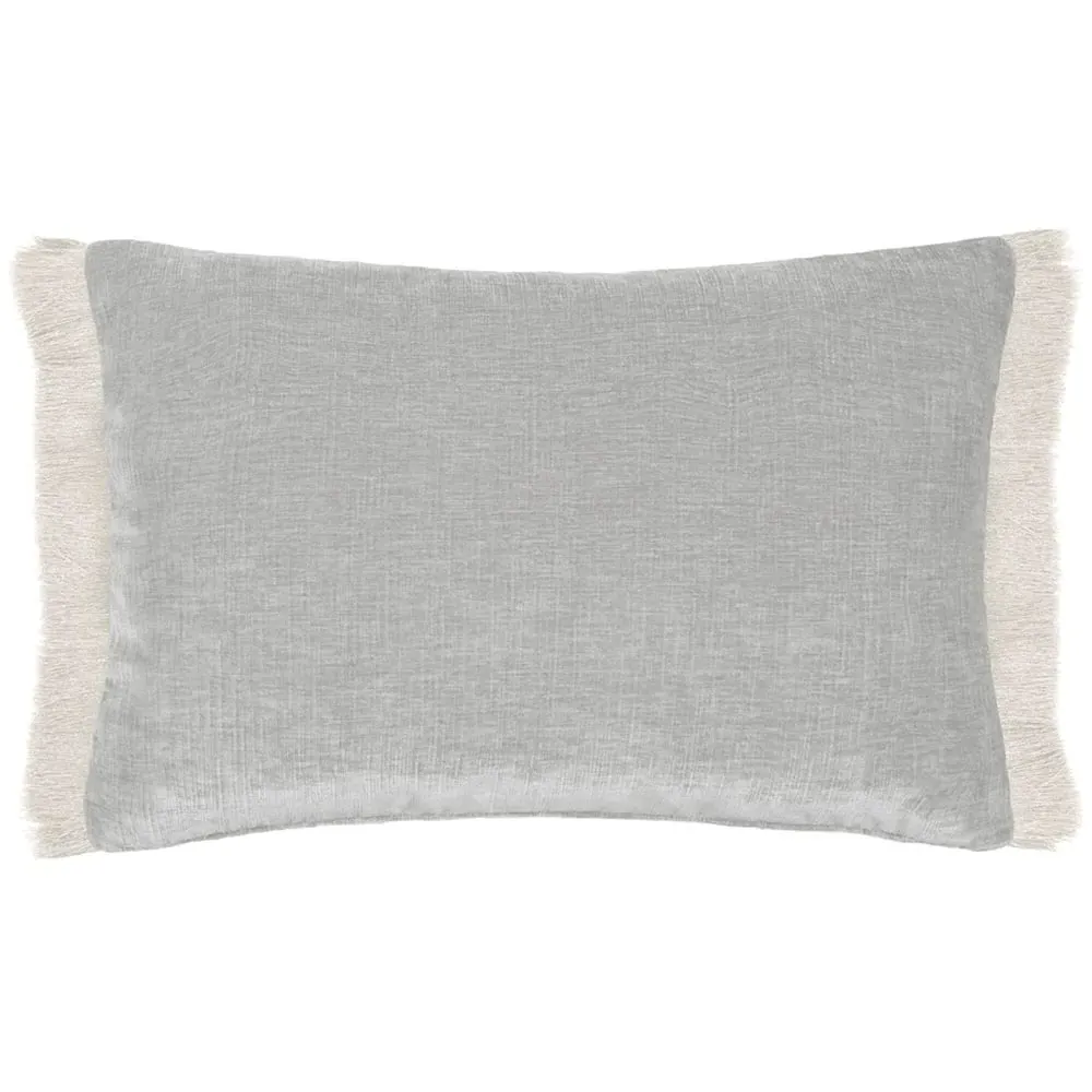 Isernia Feather Cushion - Grey, Chenille