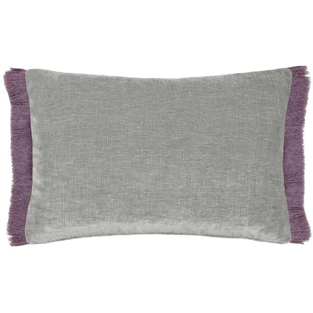 Isernia Feather Cushion - Purple, Chenille