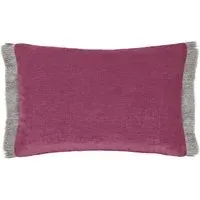 Isernia Feather Cushion - Purple, Chenille