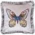 Lenore Silver Printed Feather Cushion 50x50cm - Silver