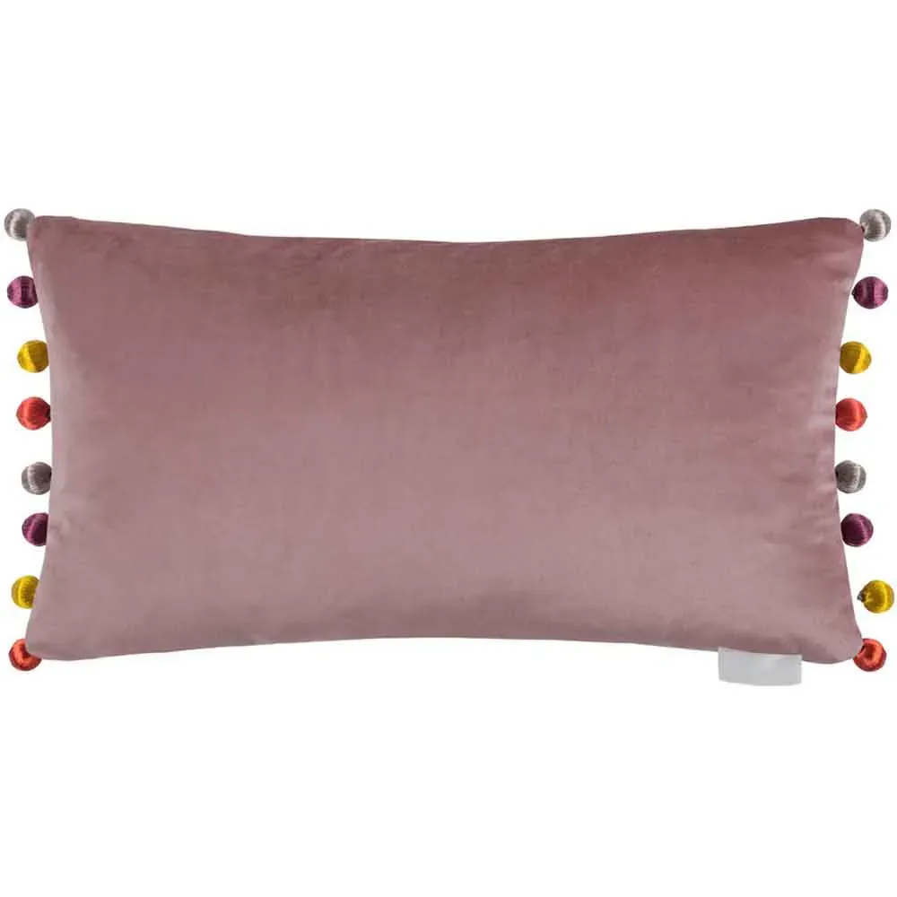 Nada Printed Feather Cushion - Amethyst, Velvet