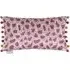 Nada Printed Feather Cushion - Amethyst, Velvet