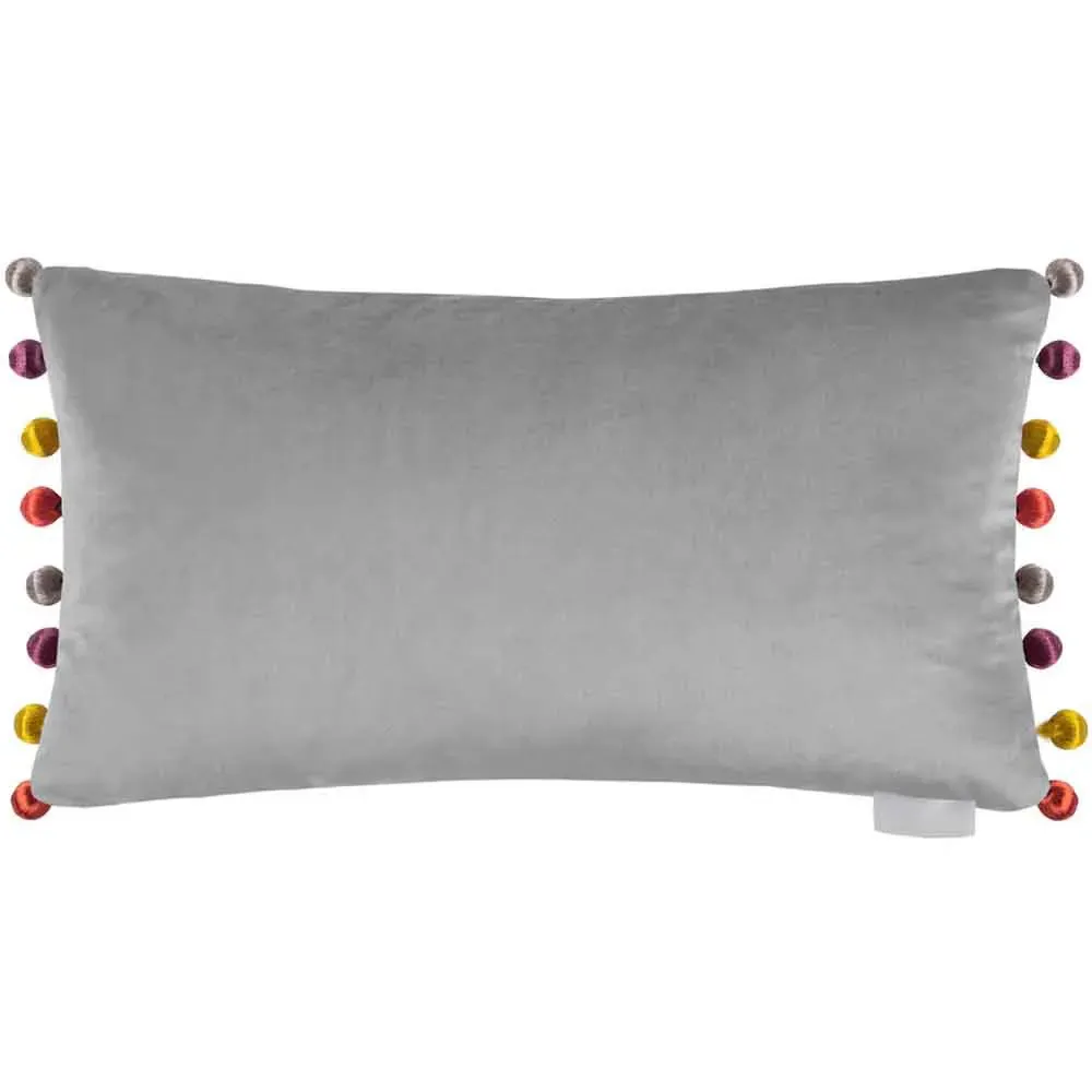 Nada Printed Feather Cushion - Bronze, Velvet