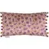 Nada Printed Feather Cushion - Bronze, Velvet