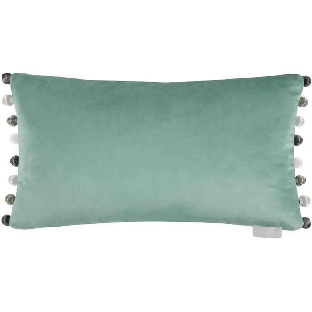 Nada Printed Feather Cushion - Rust, Velvet