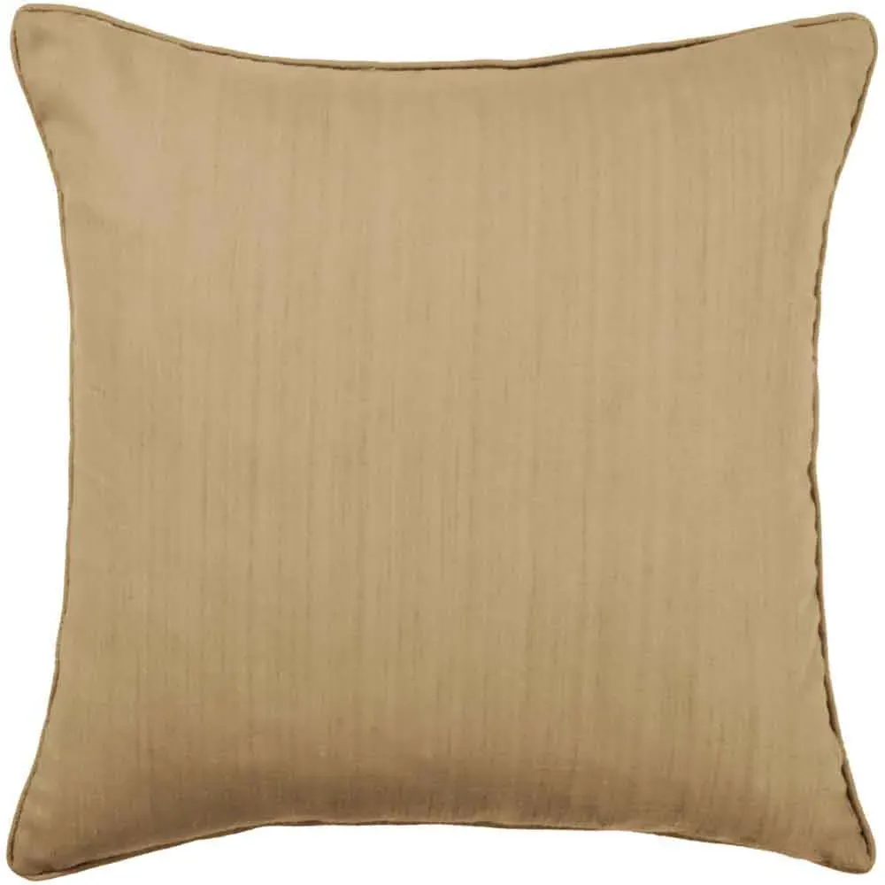 Rainfall Square Cushion with Embroidery - Bronze, Velvet