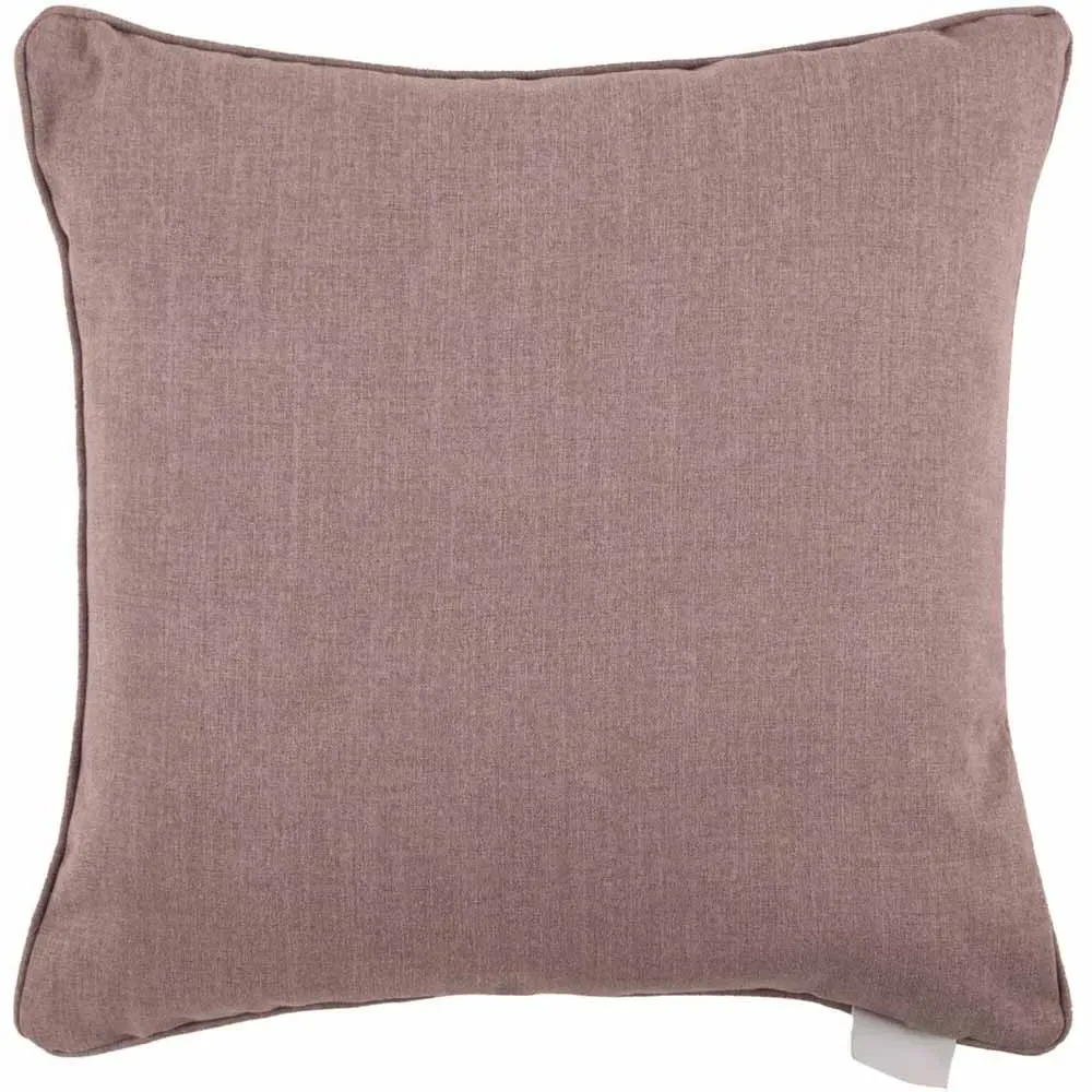 Silverwood Dusk Printed Feather Cushion - Grey, Linen