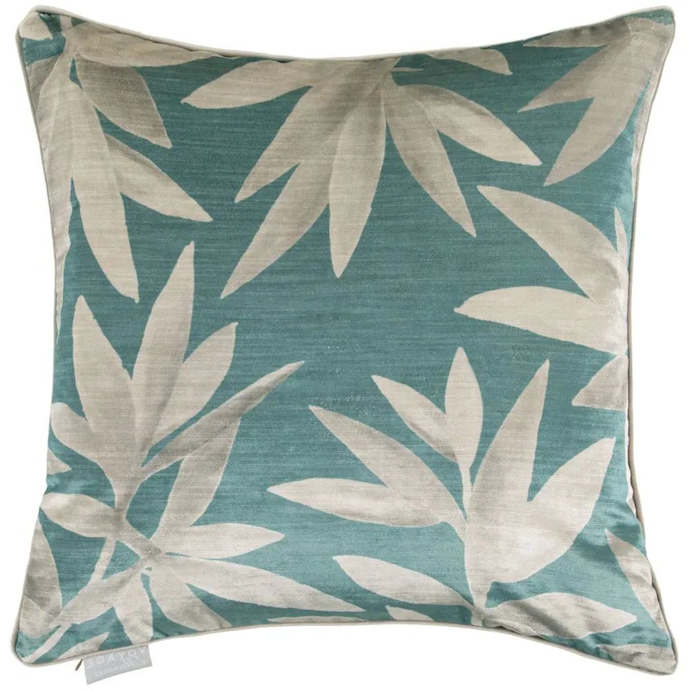 Silverwood River Cushion - Blue, Velvet