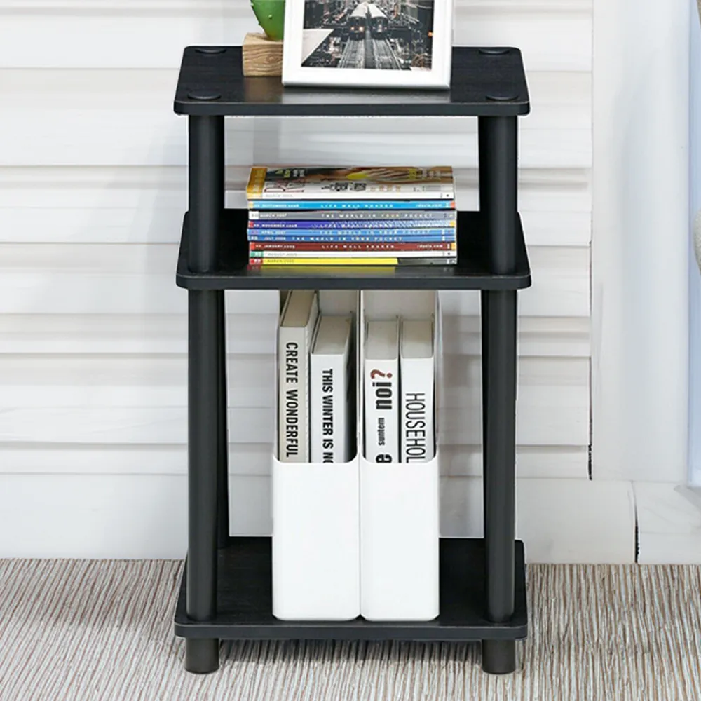 2 Shelf Turn-N-Tube End Table - Americano, Black image