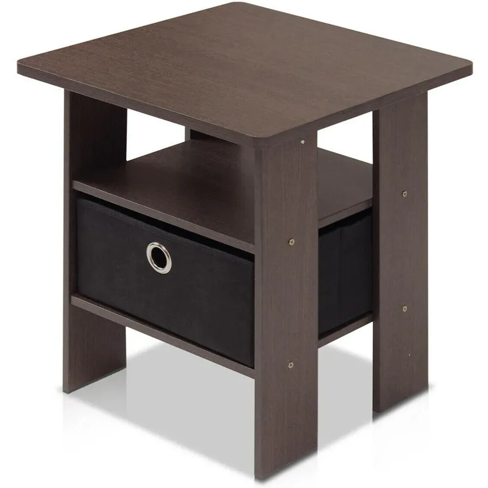 Andrey Single Drawer End Table - Black