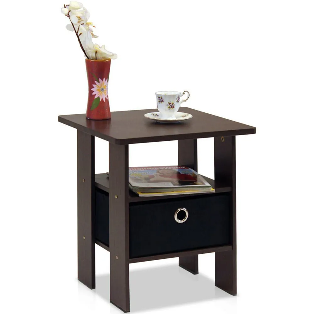 Andrey Single Drawer End Table - Black