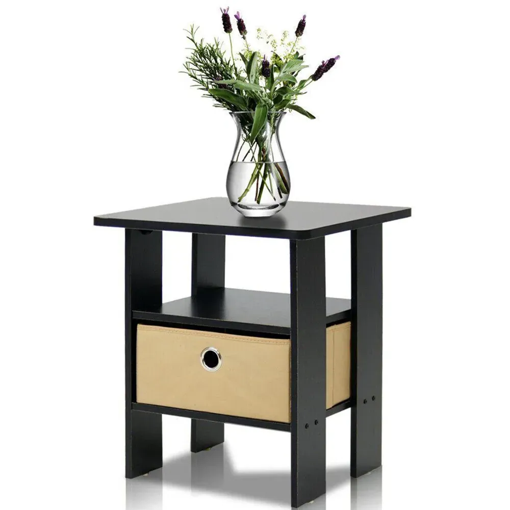 Andrey Single Drawer End Table - Brown