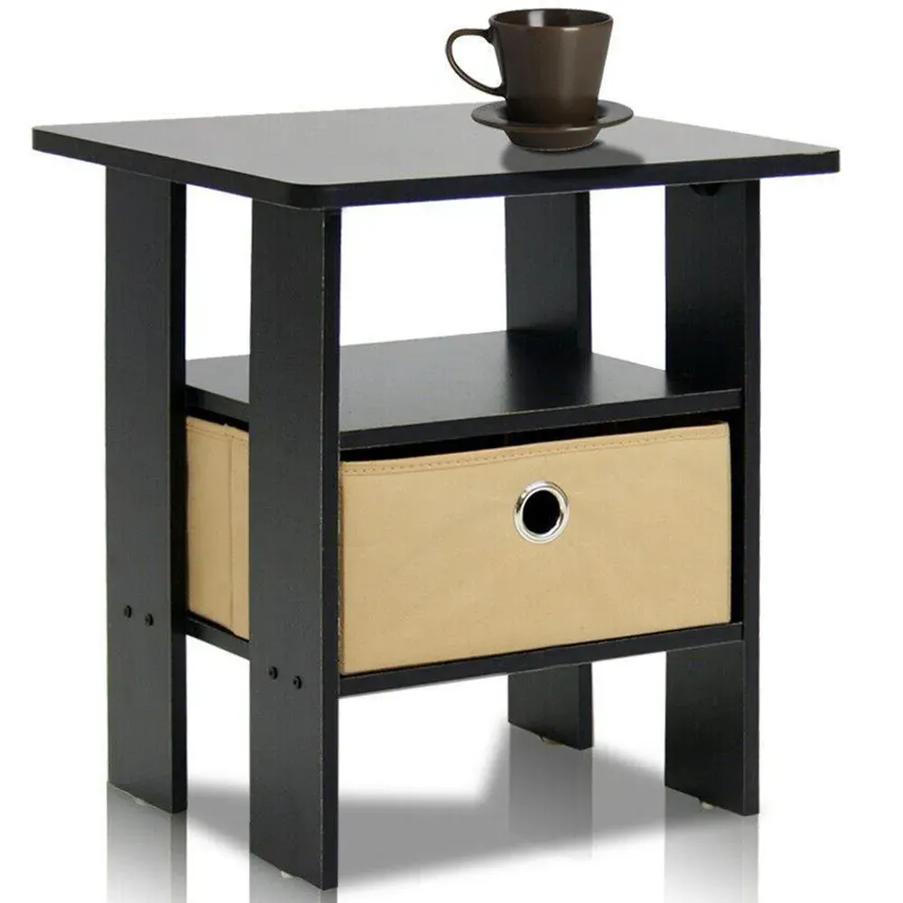 Andrey Single Drawer End Table - Brown