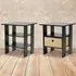 Andrey Single Drawer End Table Set of 2 - Brown