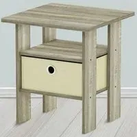 Andrey Single Drawer End Table - Sonoma Oak