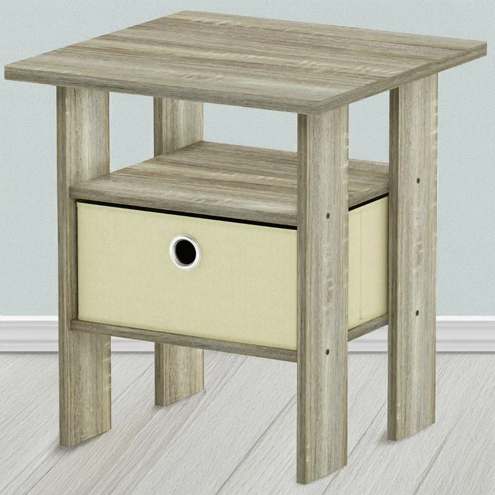 Andrey Single Drawer End Table - Sonoma Oak