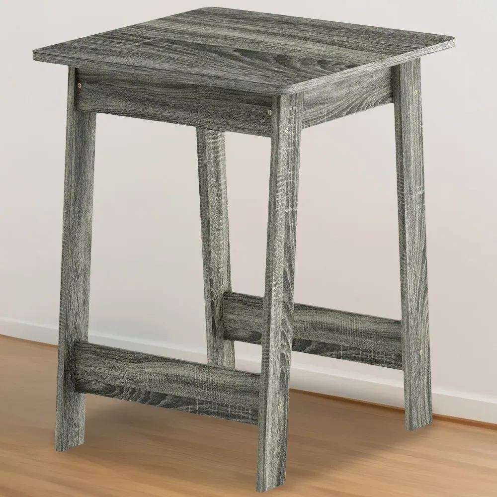 Beginning End Table - Grey, Particle Board