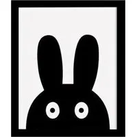 Black Rabbit Canvas Art Print - Multi