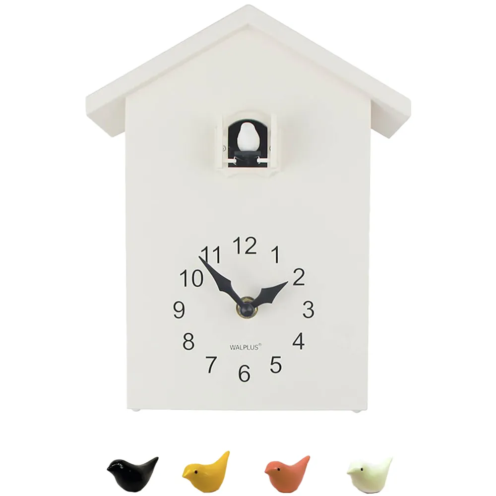 Cuckoo Window Clock - White