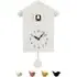 Cuckoo Window Clock with Removable Pendulum - White