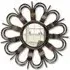 Daisy Petal Round Mirror - Antique Gold