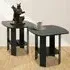 Espresso End Table Set of 2 - Black, Composite Wood