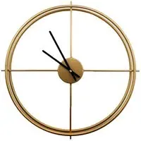Larrys Round Wall Clock 50cm - Gold