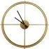 Larrys Round Wall Clock 50cm - Gold, Iron