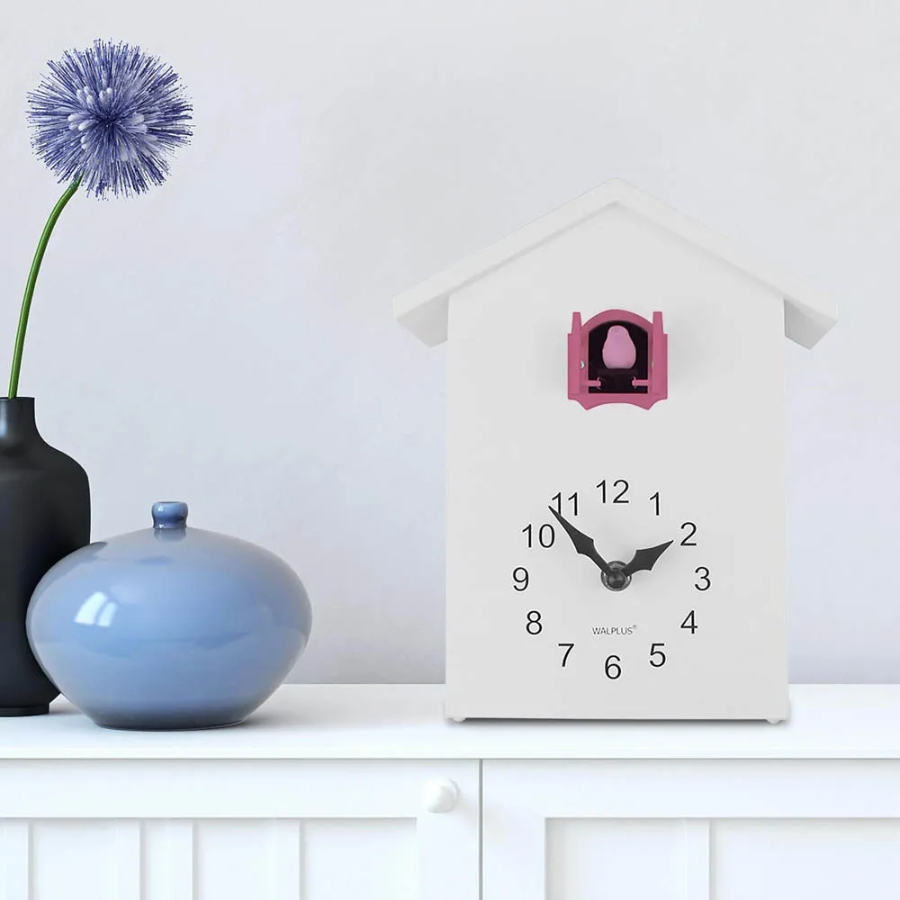 Pink Cuckoo Window Clock 25cm - Multi