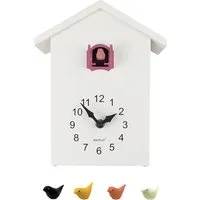 Pink Cuckoo Window Clock 25cm - Multi