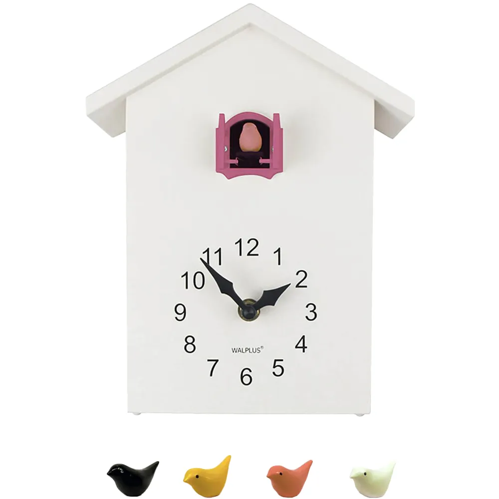 Pink Cuckoo Window Clock 25cm - Multi image