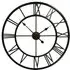 Round Wall Clock with Roman Numerals Set of 2 - Black