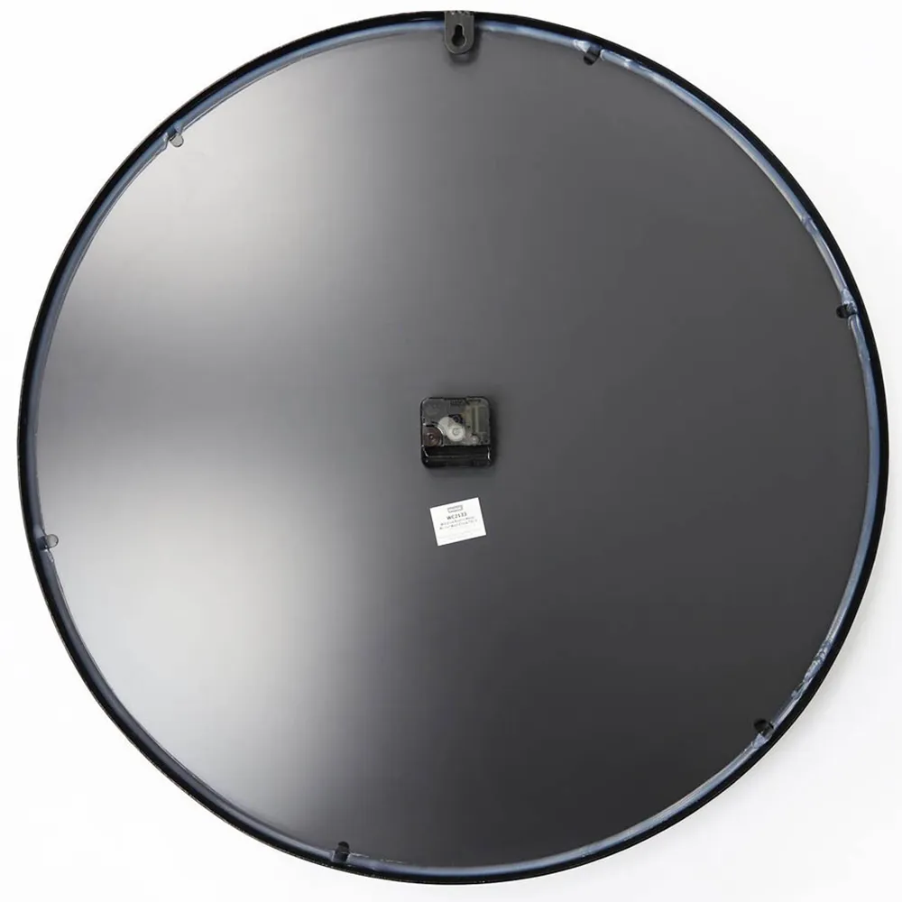 Silver Roman Numeral Round Wall Clock 70cm - Silver, Metal