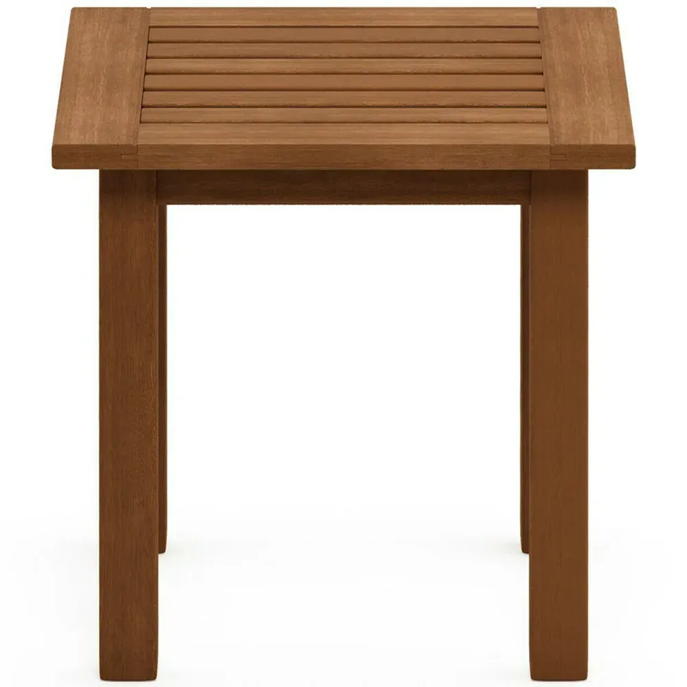 Tioman Natural Hardwood End Table - Brown