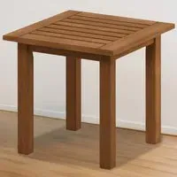 Tioman Natural Hardwood End Table - Brown