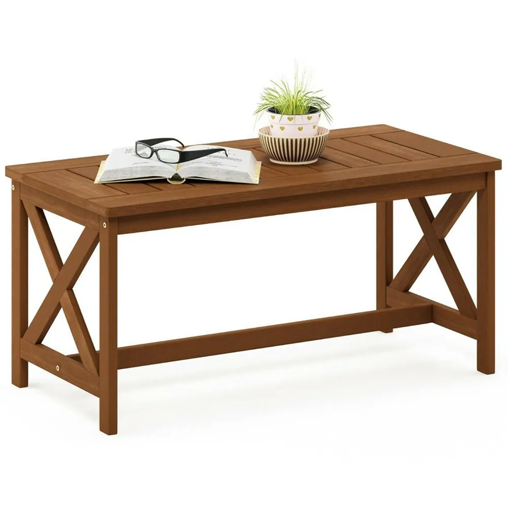 Tioman X Leg Coffee Table - Brown, Hardwood