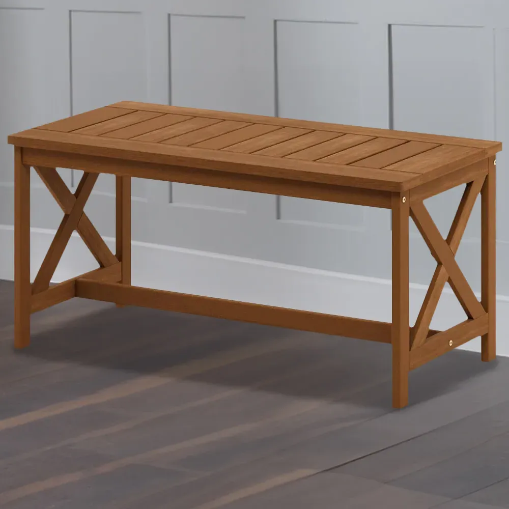 Tioman X Leg Coffee Table - Brown, Hardwood image