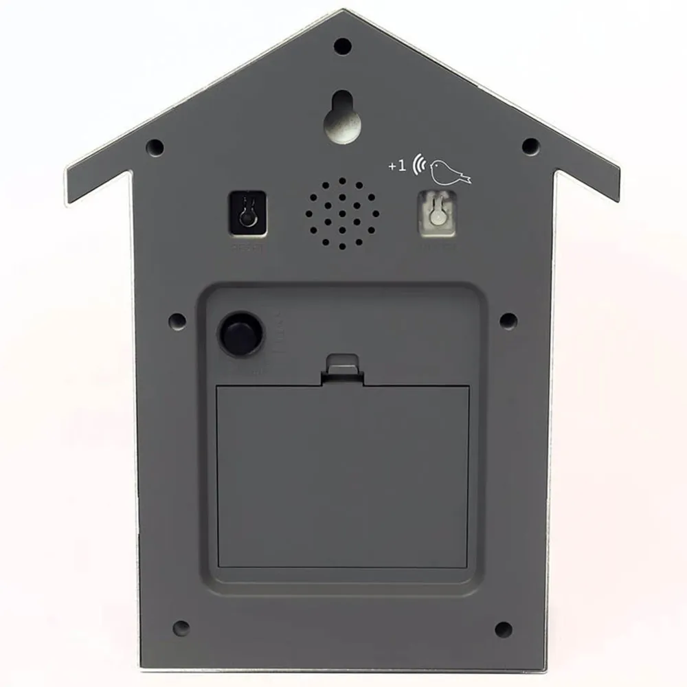 Walplus Cuckoo Window Clock with Removable Pendulum - Grey