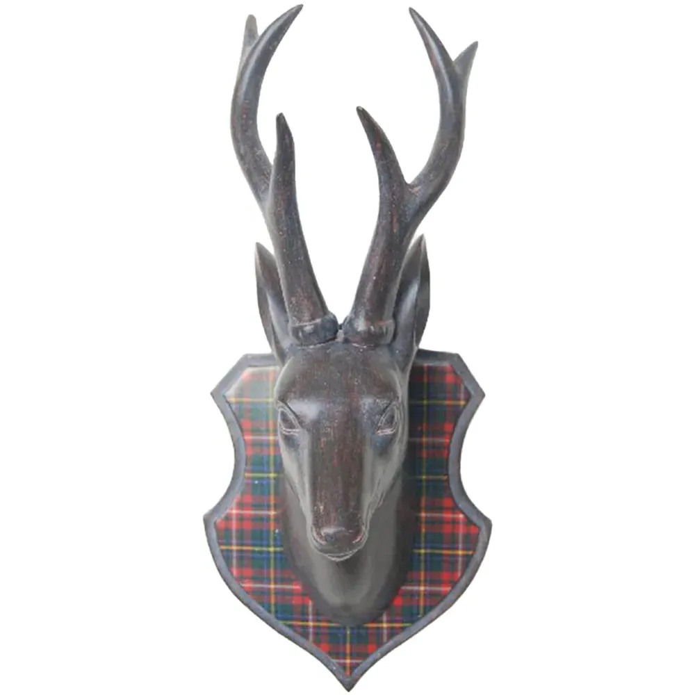 Walplus Elk Head Wall Art Decoration - Brown image