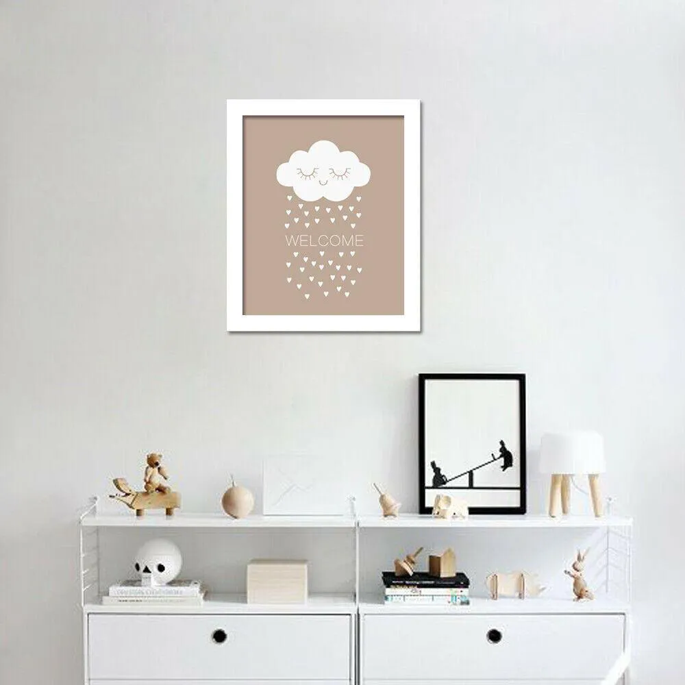 Welcome Canvas Art Print - Multi