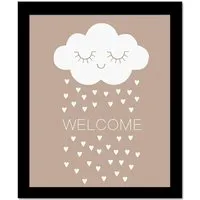 Welcome Canvas Art Print - Multi
