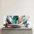 Abstract Feather Leaves Glass Bathroom Splashback - Multi