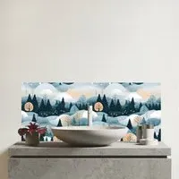 Christmas Scene Bathroom Splashback - Multi