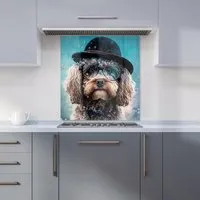 Cockapoo Dog Splashart Glass Kitchen Splashback - Multi