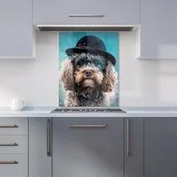 Cockapoo Dog Splashart Glass Kitchen Splashback - Multi