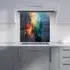 Colourful Chaos Urban Dreamscape Glass Kitchen Splashback - Multi
