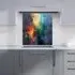 Colourful Chaos Urban Dreamscape Glass Kitchen Splashback - Multi