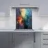 Colourful Chaos Urban Dreamscape Glass Kitchen Splashback - Multi