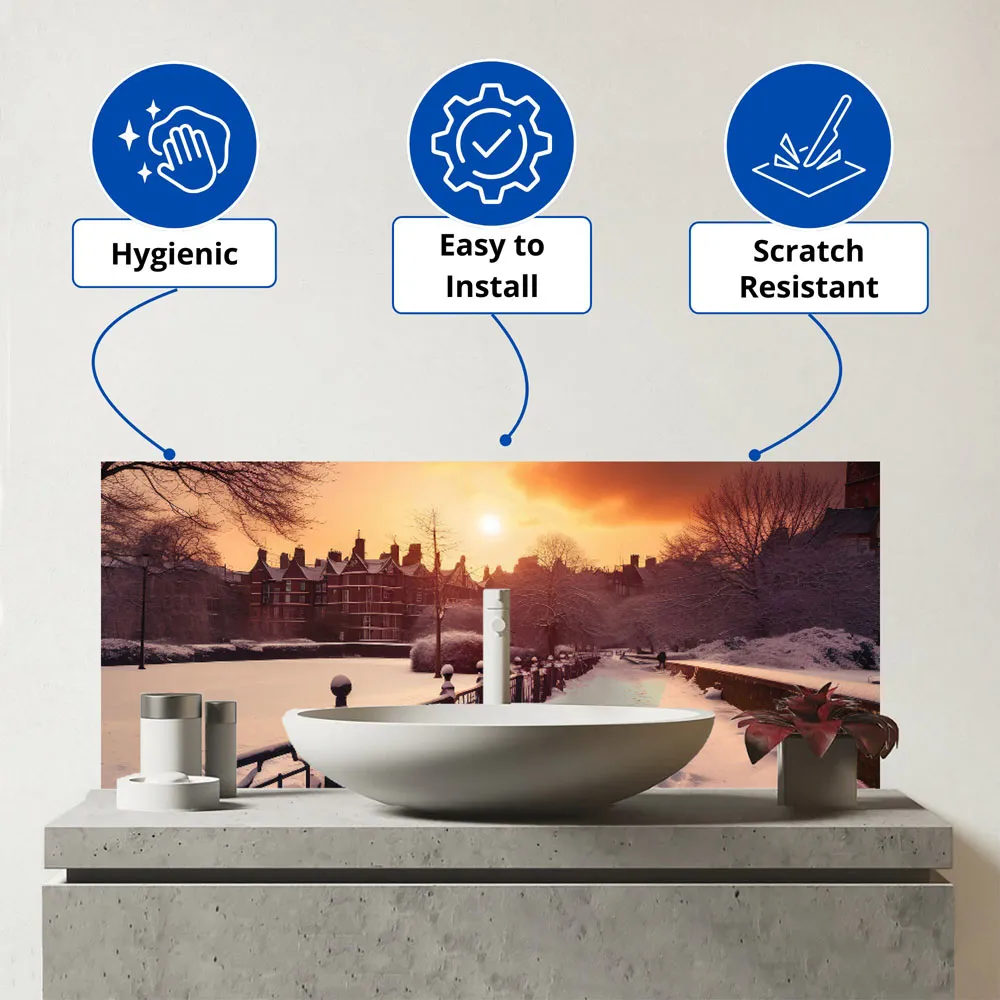 London Walk Bathroom Splashback - Multi