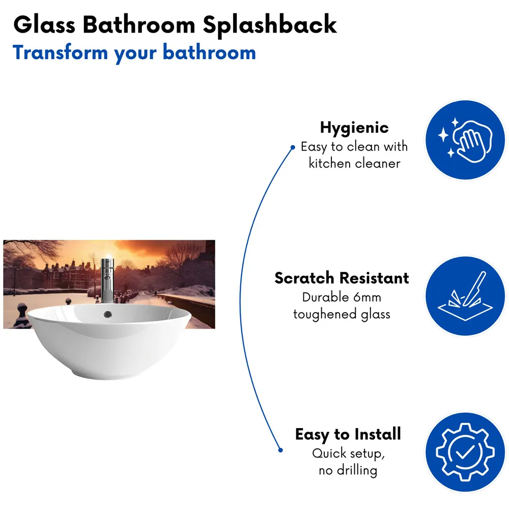 London Walk Bathroom Splashback - Multi